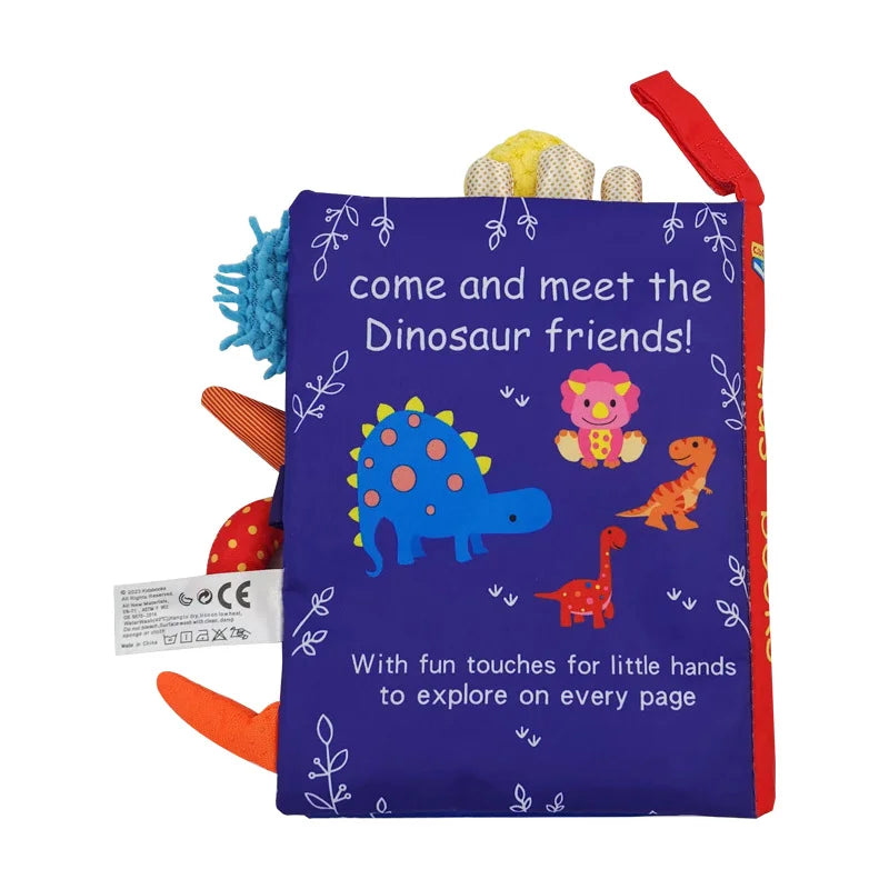 Baby Tail Cloth Book Interactive Sensory Learning Toy