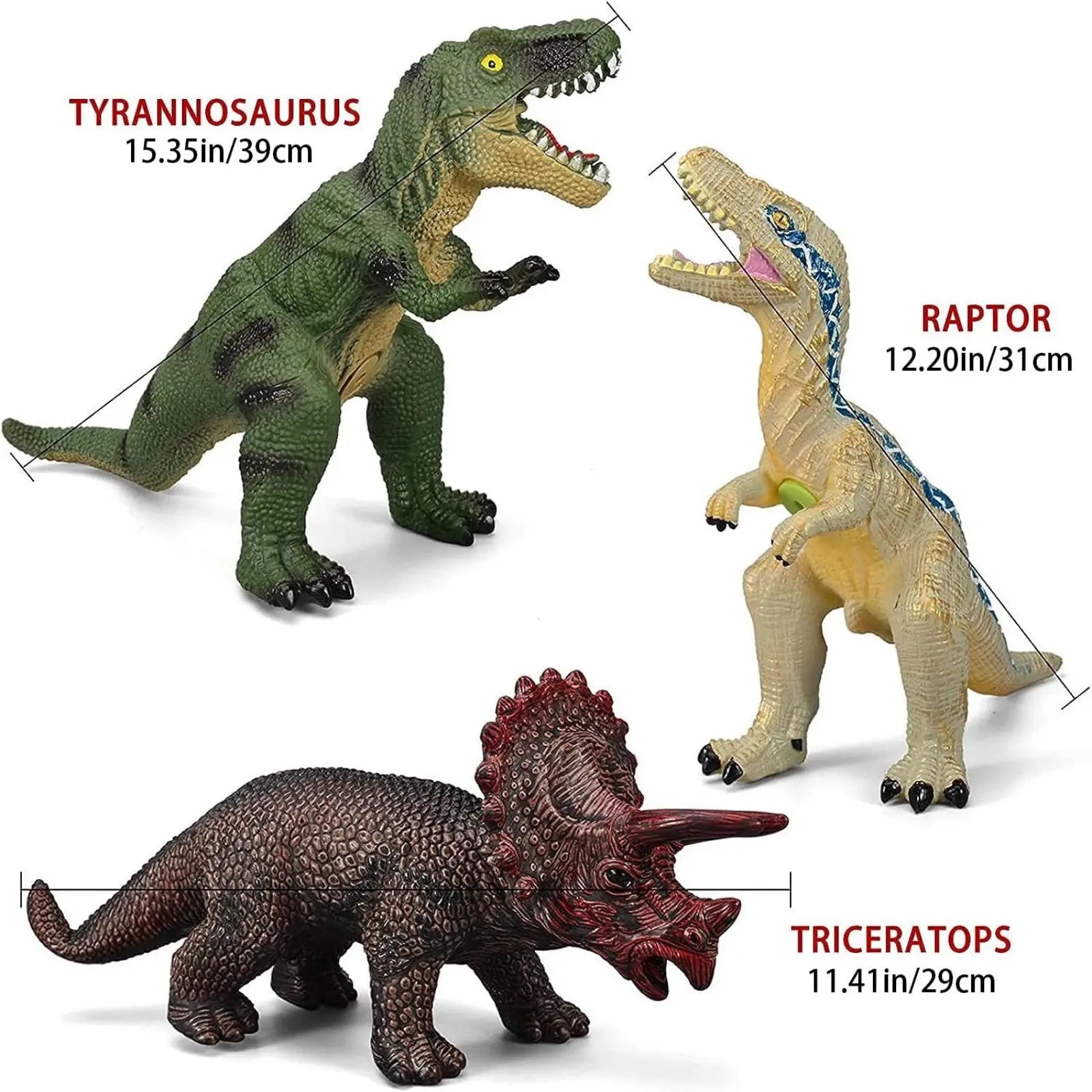 6 Piece Jumbo Dinosaur Toys