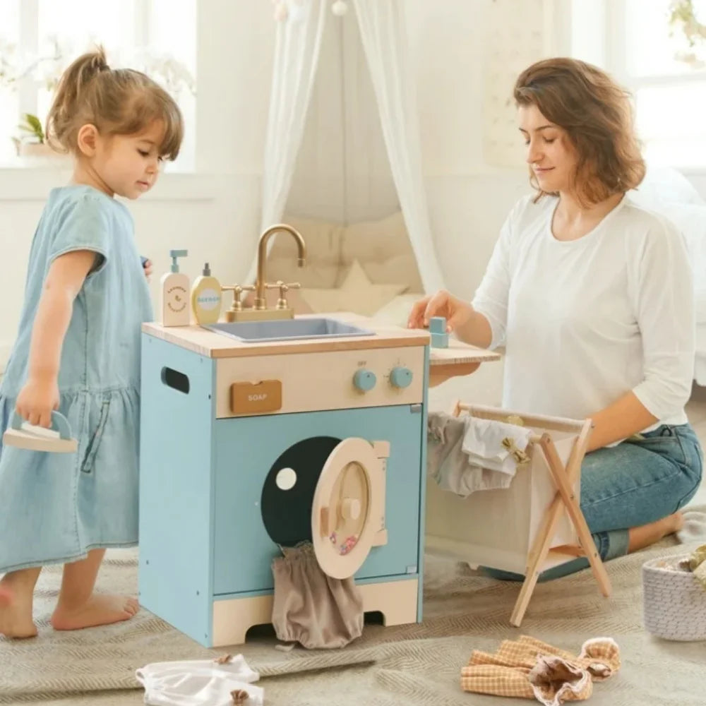 Toy Washing Machine, Clothes Basket Iron, Sink