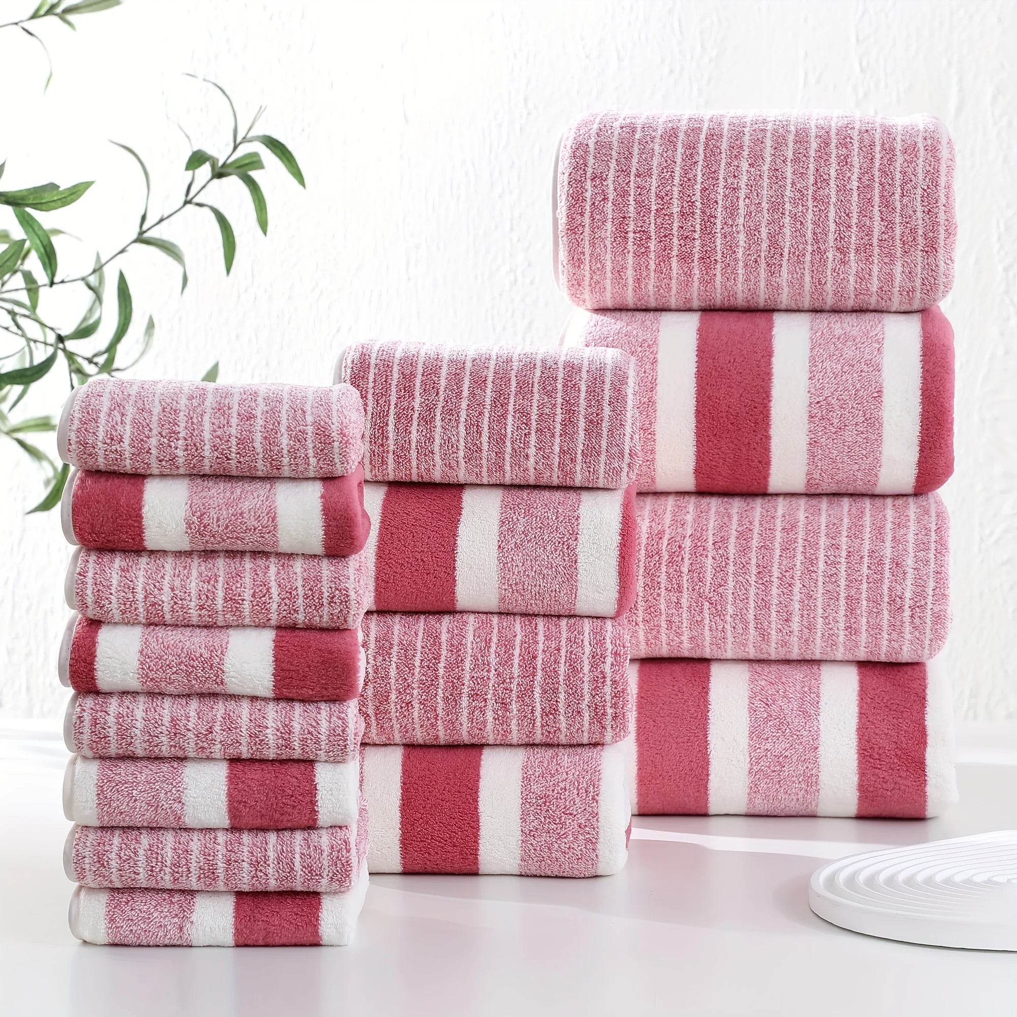 16-Piece Striped Bath Towel Set