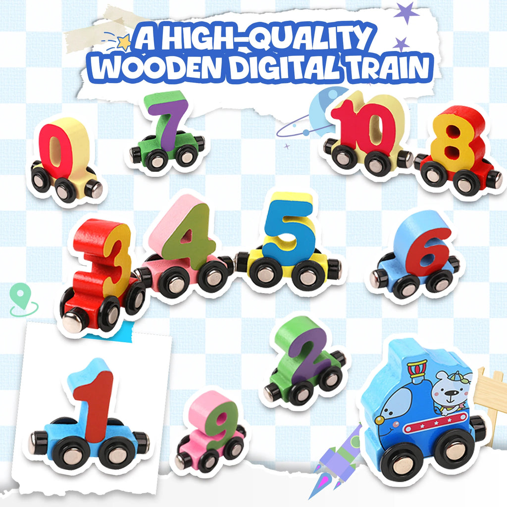 12PCS Magnetic Digital Train