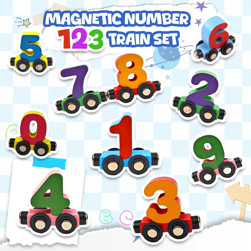 12PCS Magnetic Digital Train