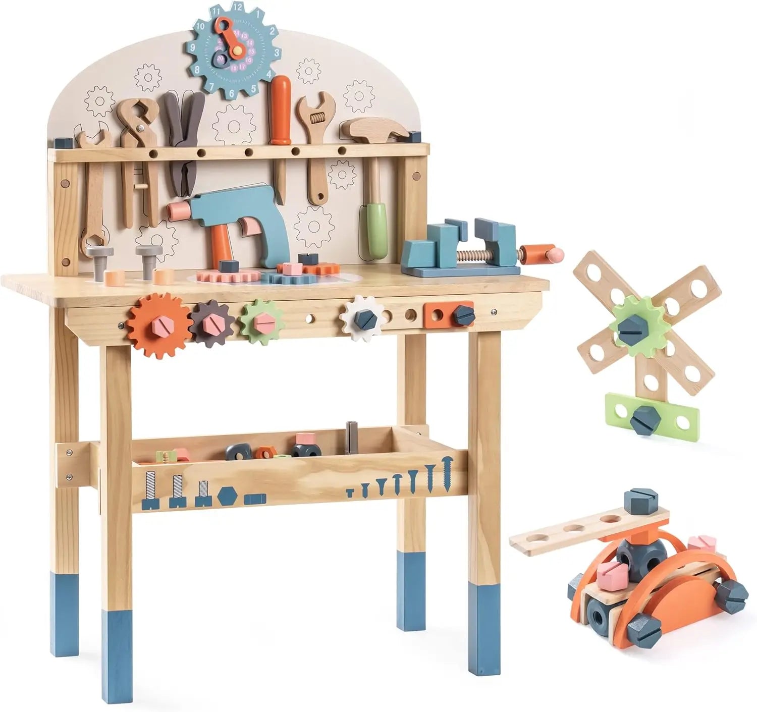 41 Piece Wooden Tool Bench Set