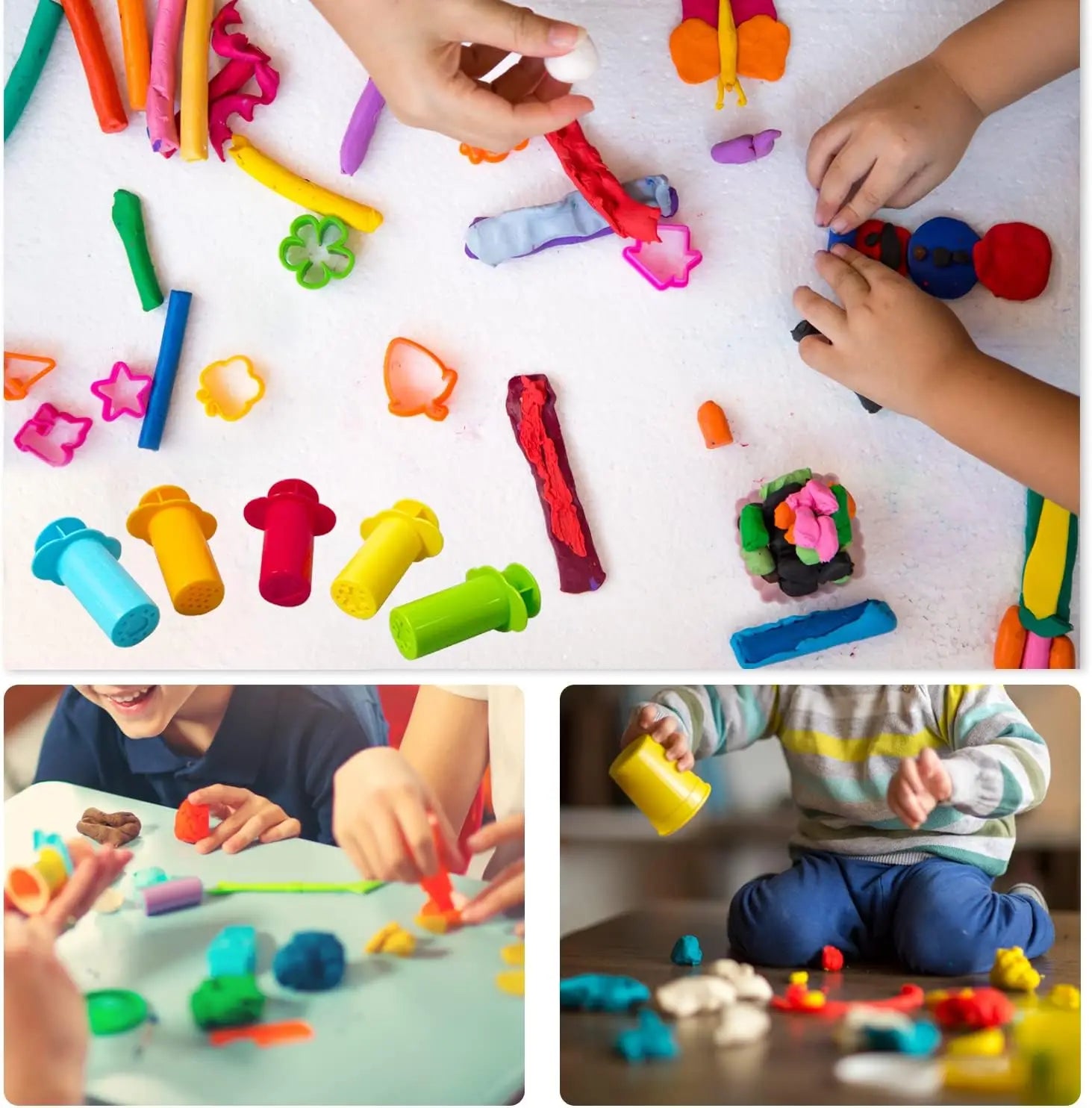 10-Piece Play Dough Extruder Set