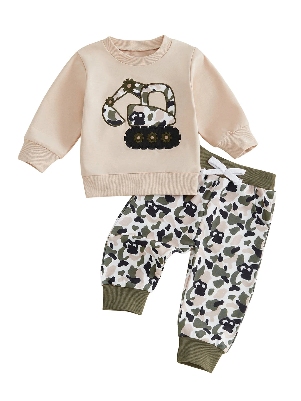 2-Piece Cute Excavator Outfit