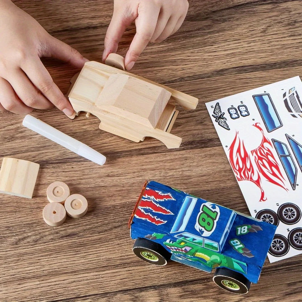 144 Pcs Build & Paint Your Own Vehicles