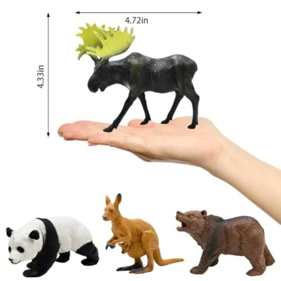 Realistic Wild Zoo Animal Figurines