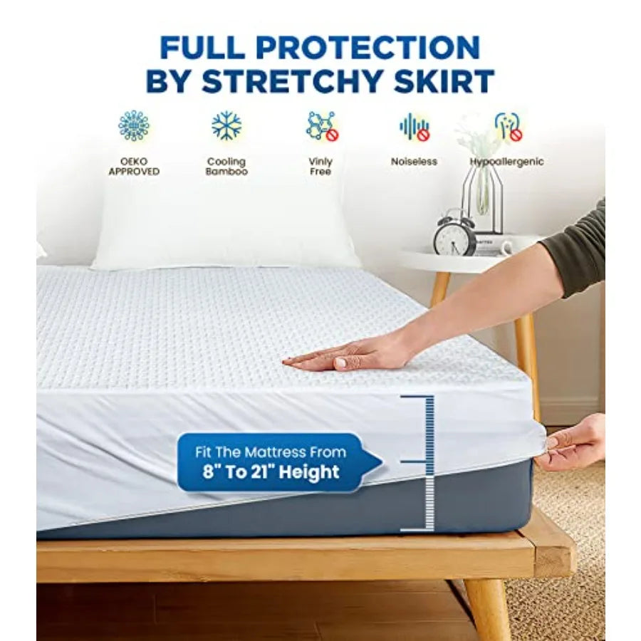 Premium 100% Waterproof Mattress Protector