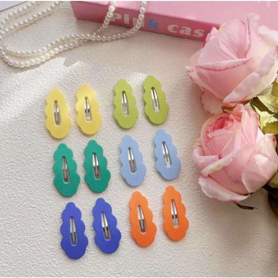 40pcs Candy Colored Snap Hair Clips
