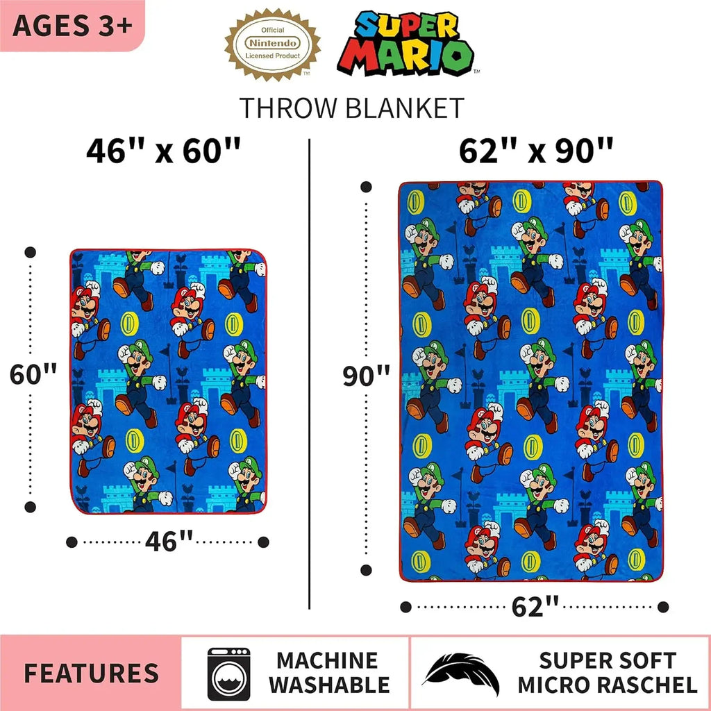 Super Soft Plush Throw Blanket