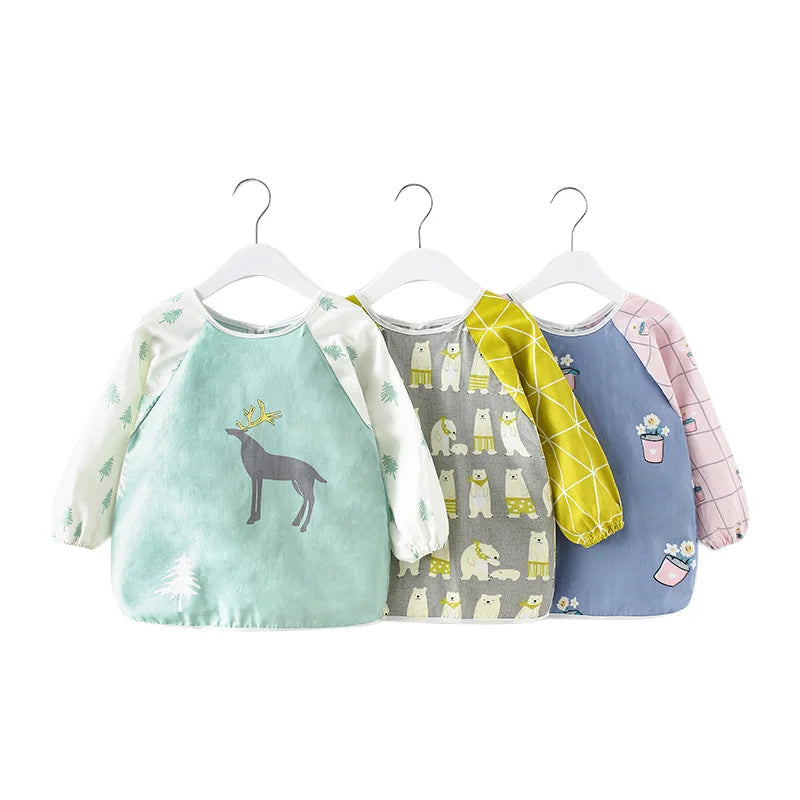 Waterproof Long-Sleeve Apron Bib