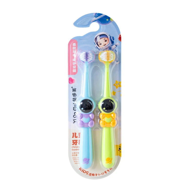 2pcs Three-sided Children's Toothbrush