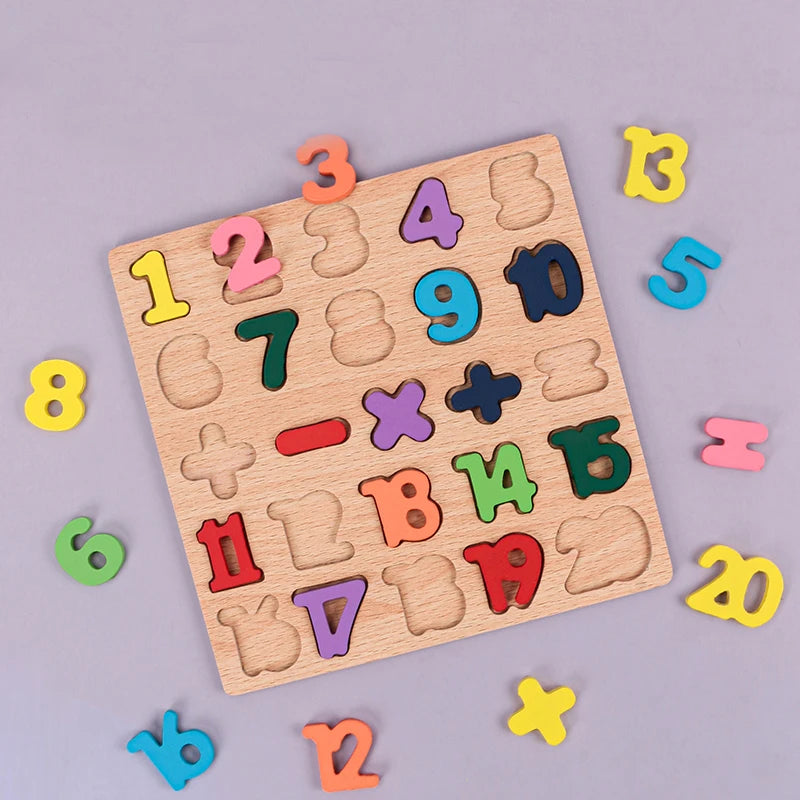 Preschool Learning Wooden Puzzle
