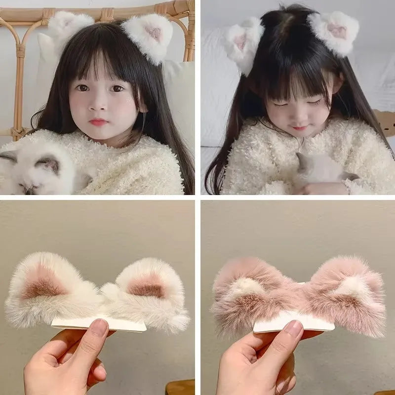 2Pcs Plush Cat Ears