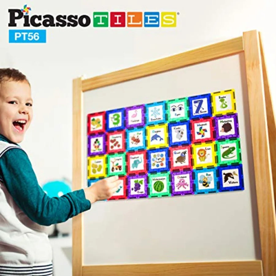 Magnetic Building Blocks with Tiles