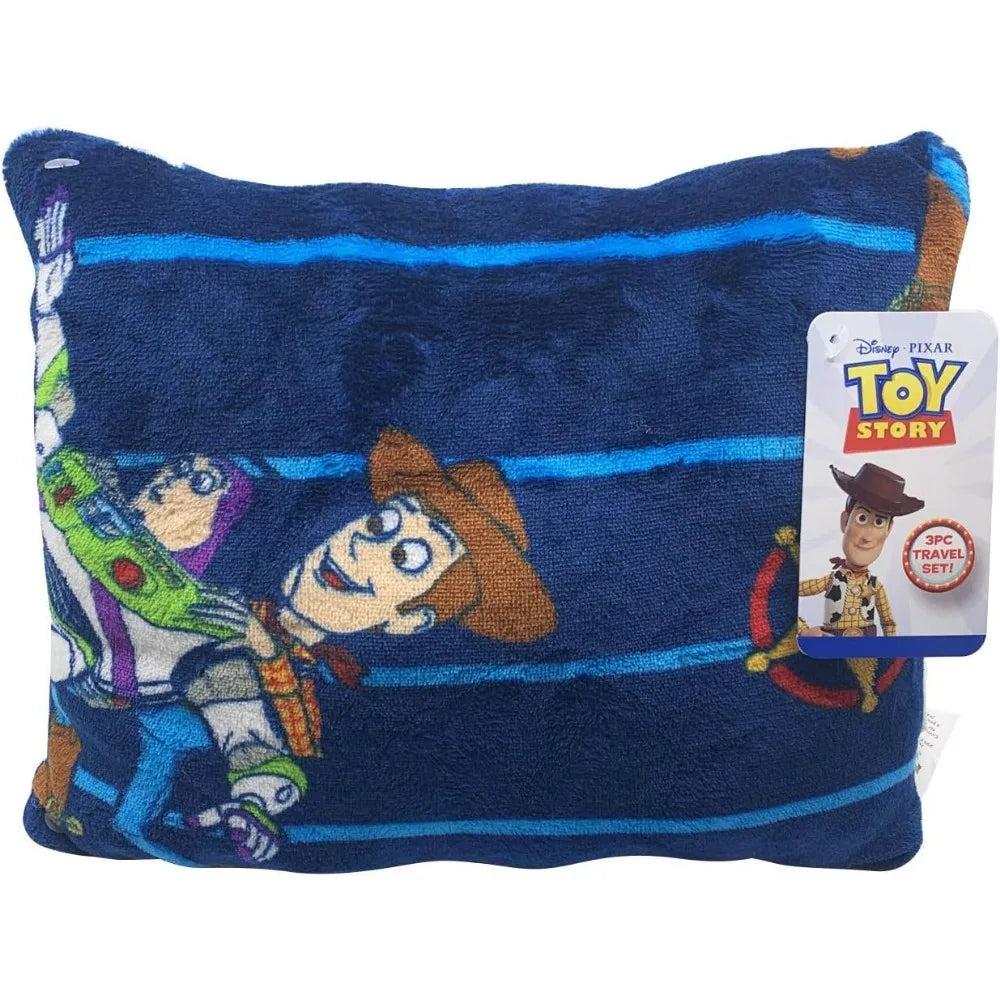 3 Piece Travel Blanket and Pillow Set