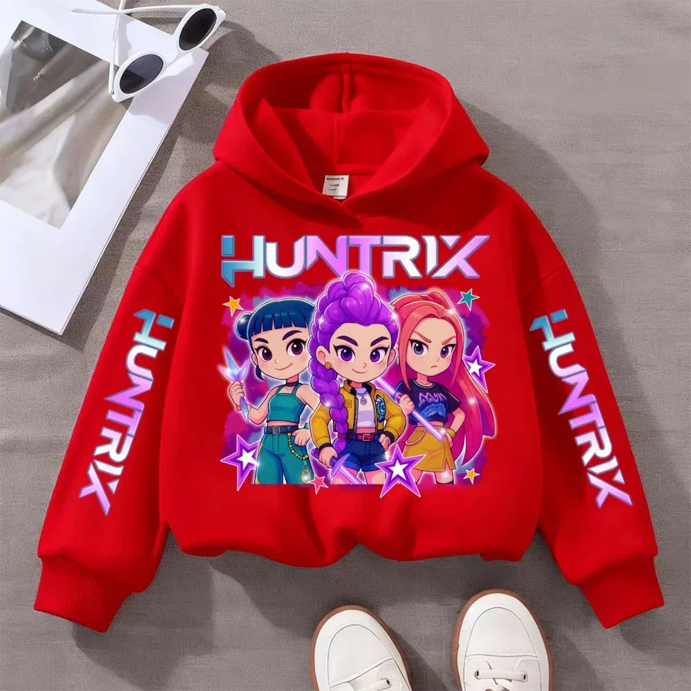 Witch Hunter Group Zoey Cosplay Costume Girls Womens Halloween Party Costumes Demon Hunter Idol Girl Group Colours Casual Hoodie
