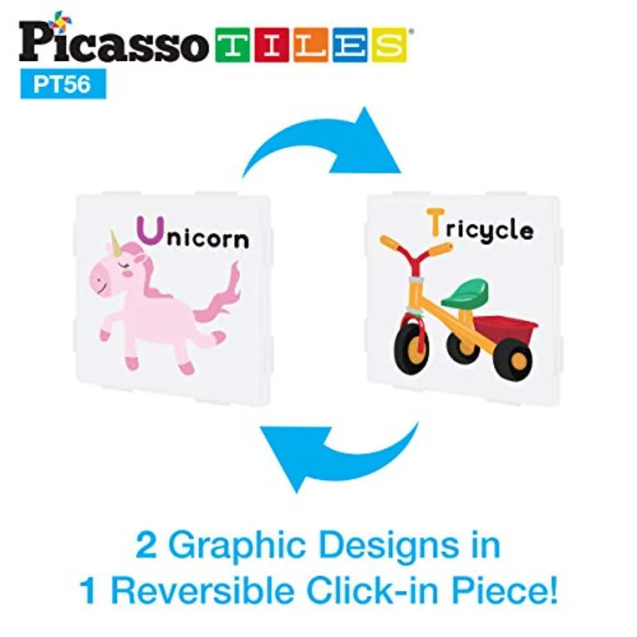 Magnetic Building Blocks with Tiles