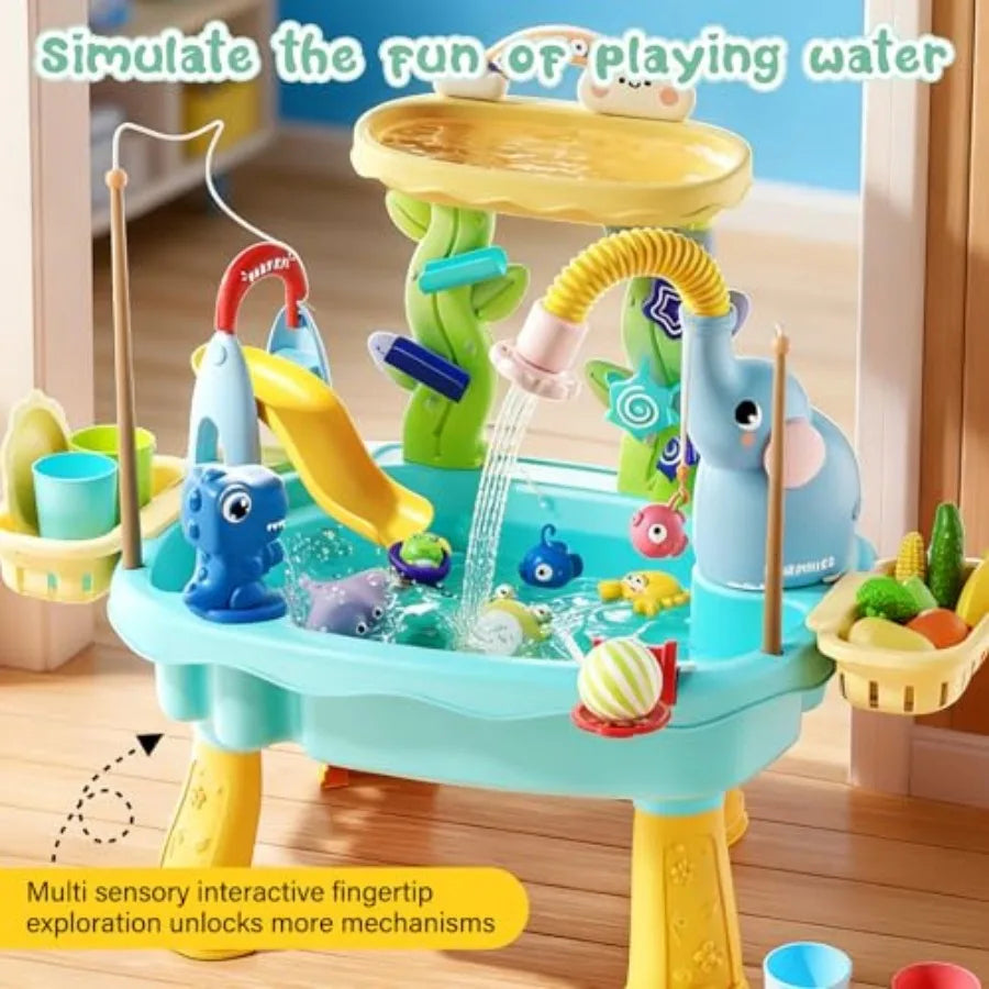 4-in-1 Sand Water Table for Toddlers