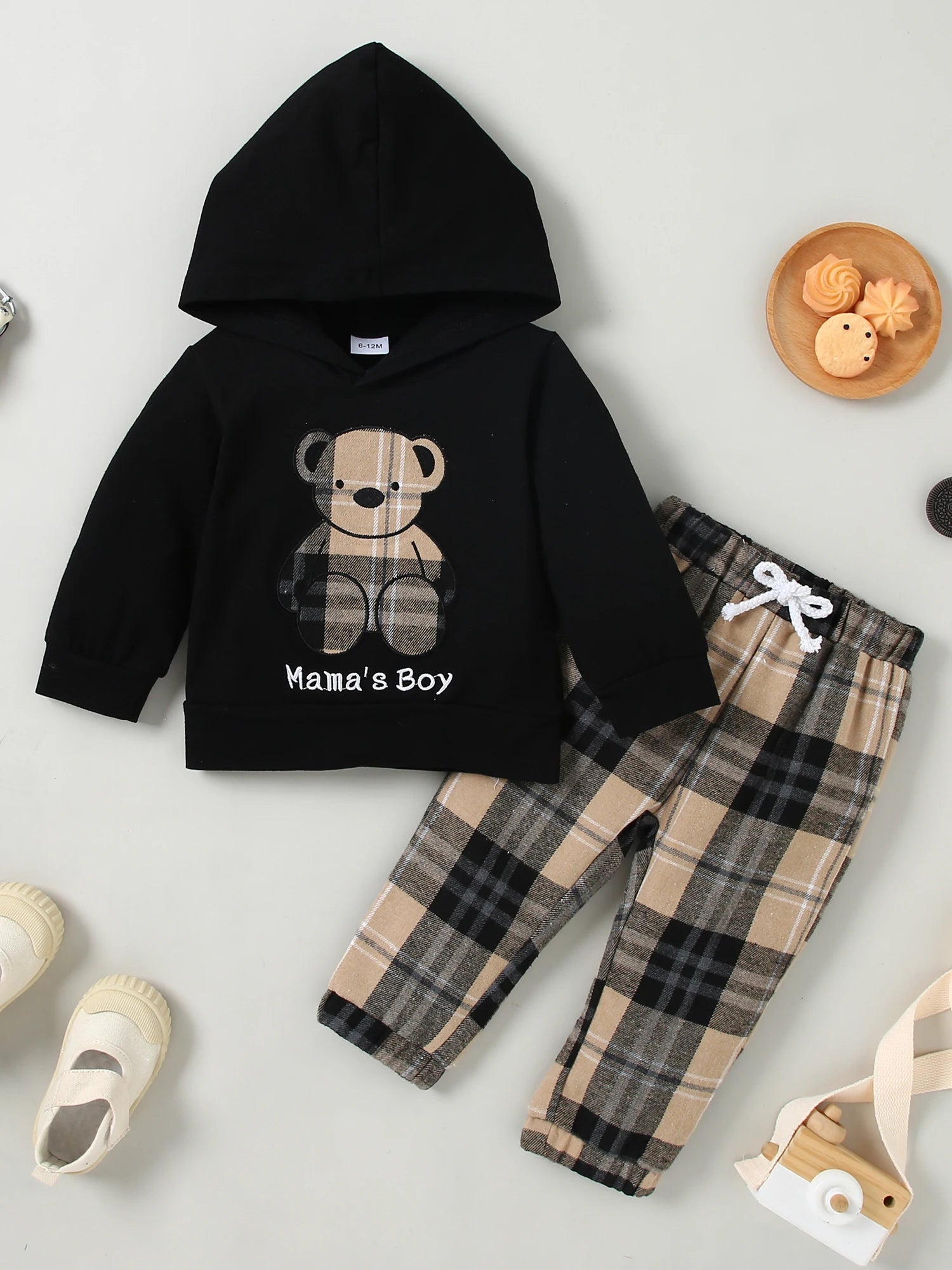 Bear Hoodie Sweatshirt - Camouflage Long Pants