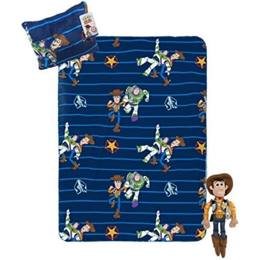 3 Piece Travel Blanket and Pillow Set
