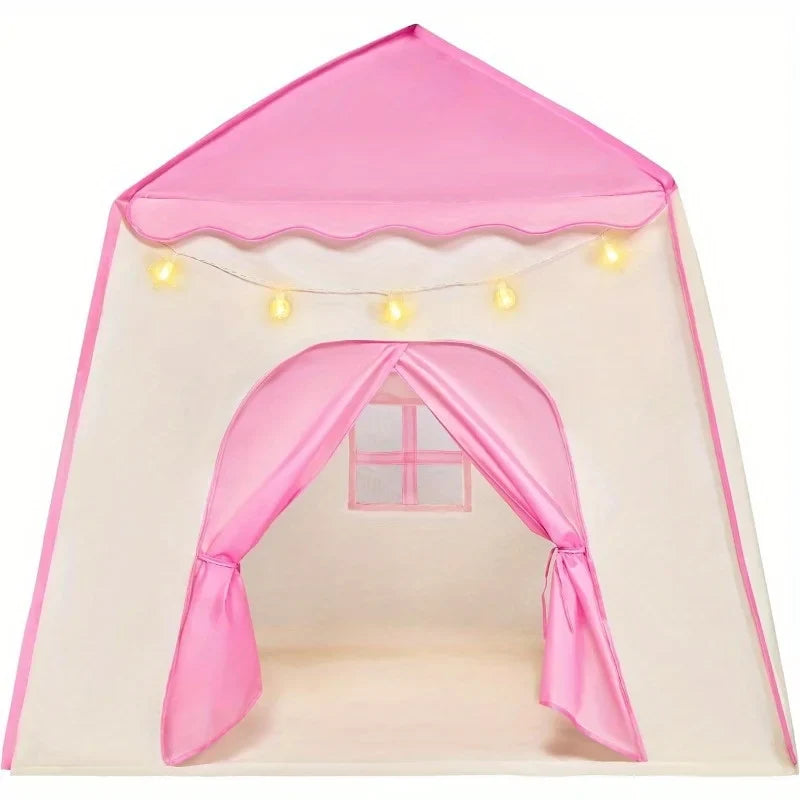 Joyfy Princess Tent With LED Star Lights For Kids Play