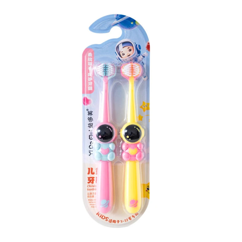 2pcs Three-sided Children's Toothbrush