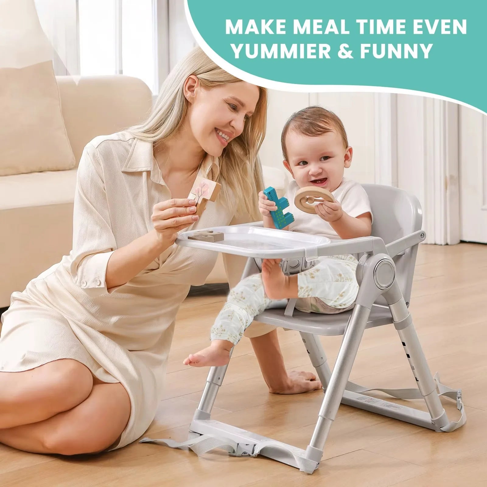 Folding High Chair/ Booster Seat