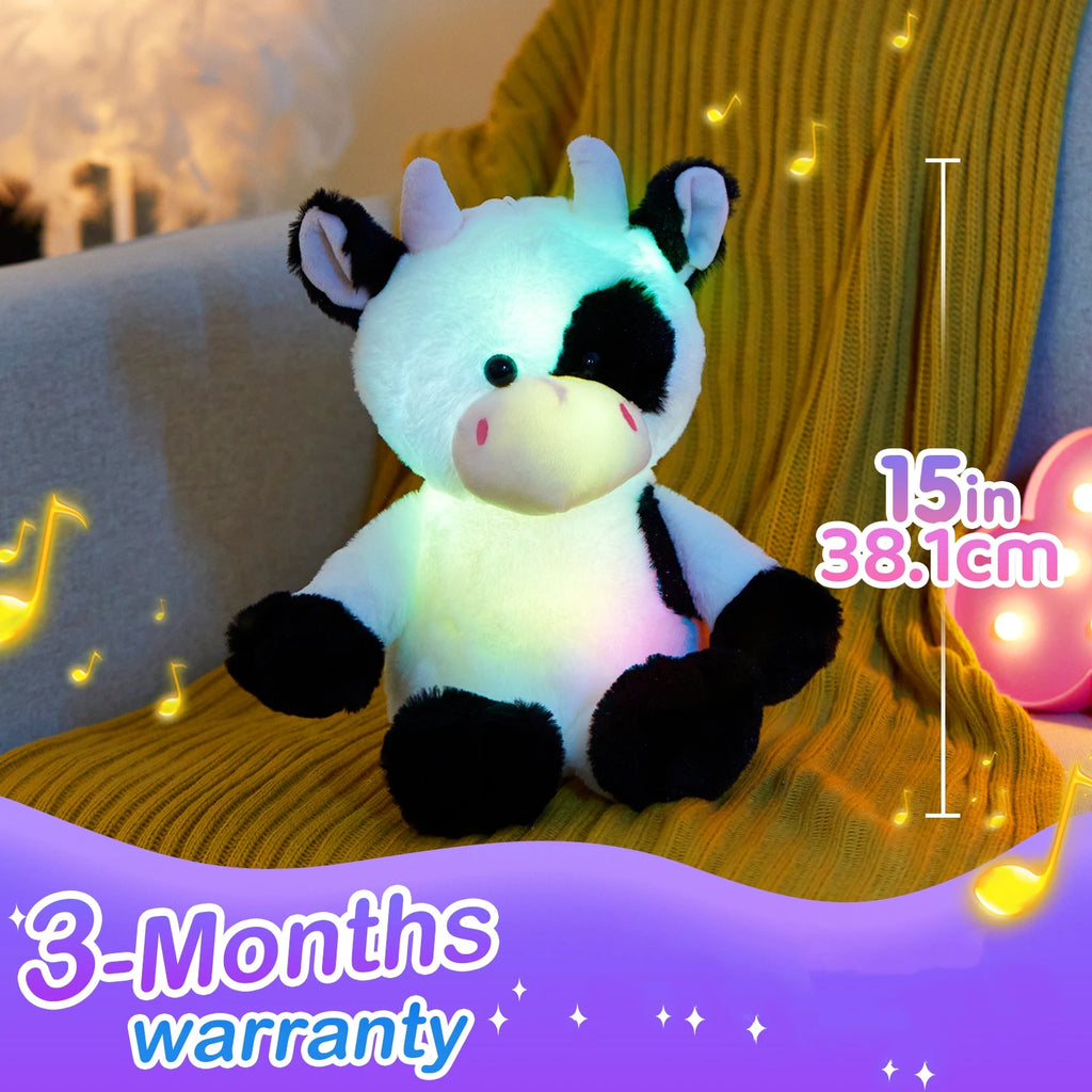 Glowing Farm Cow Plush Toy