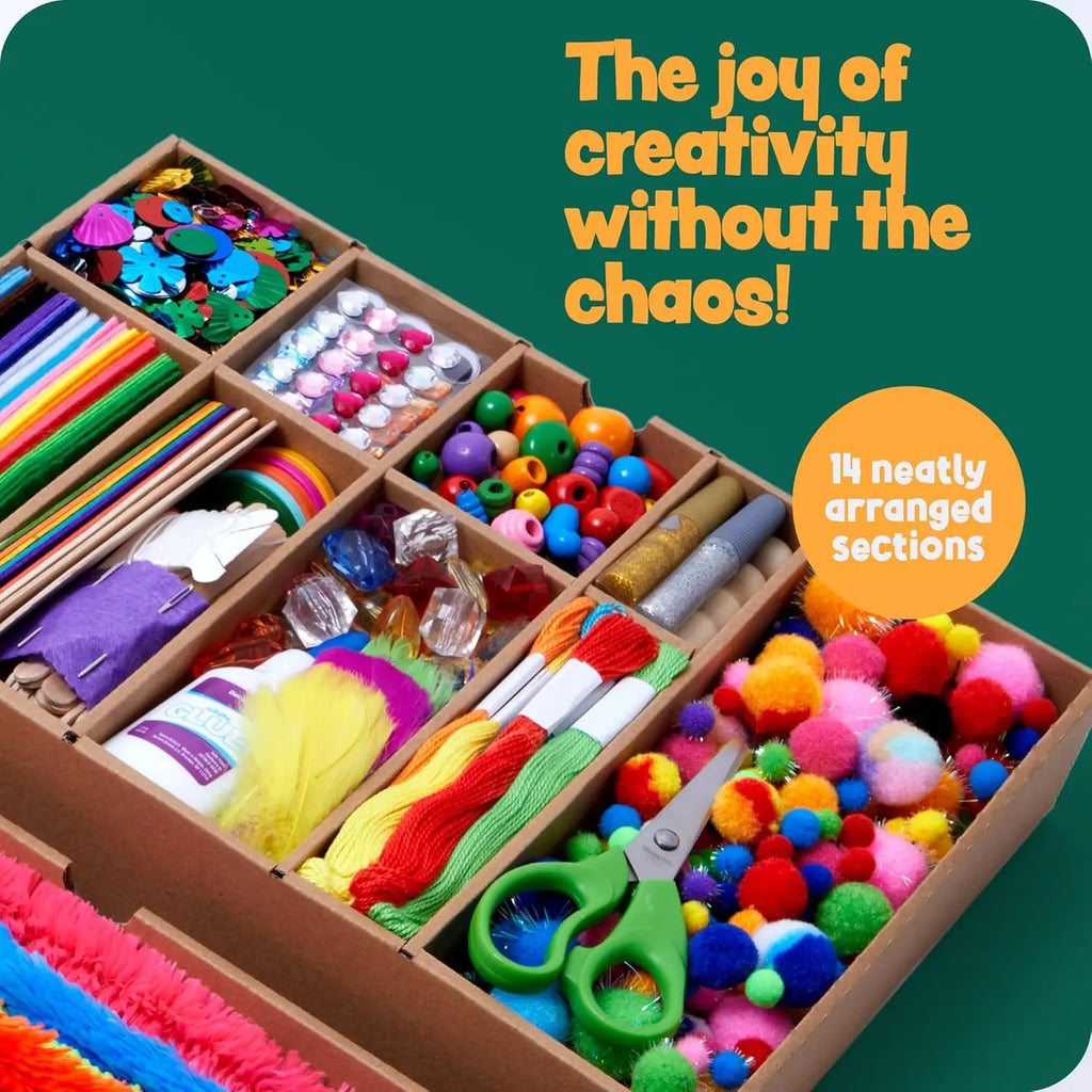 1000+ Piece Crafts Supply Kit For Kids
