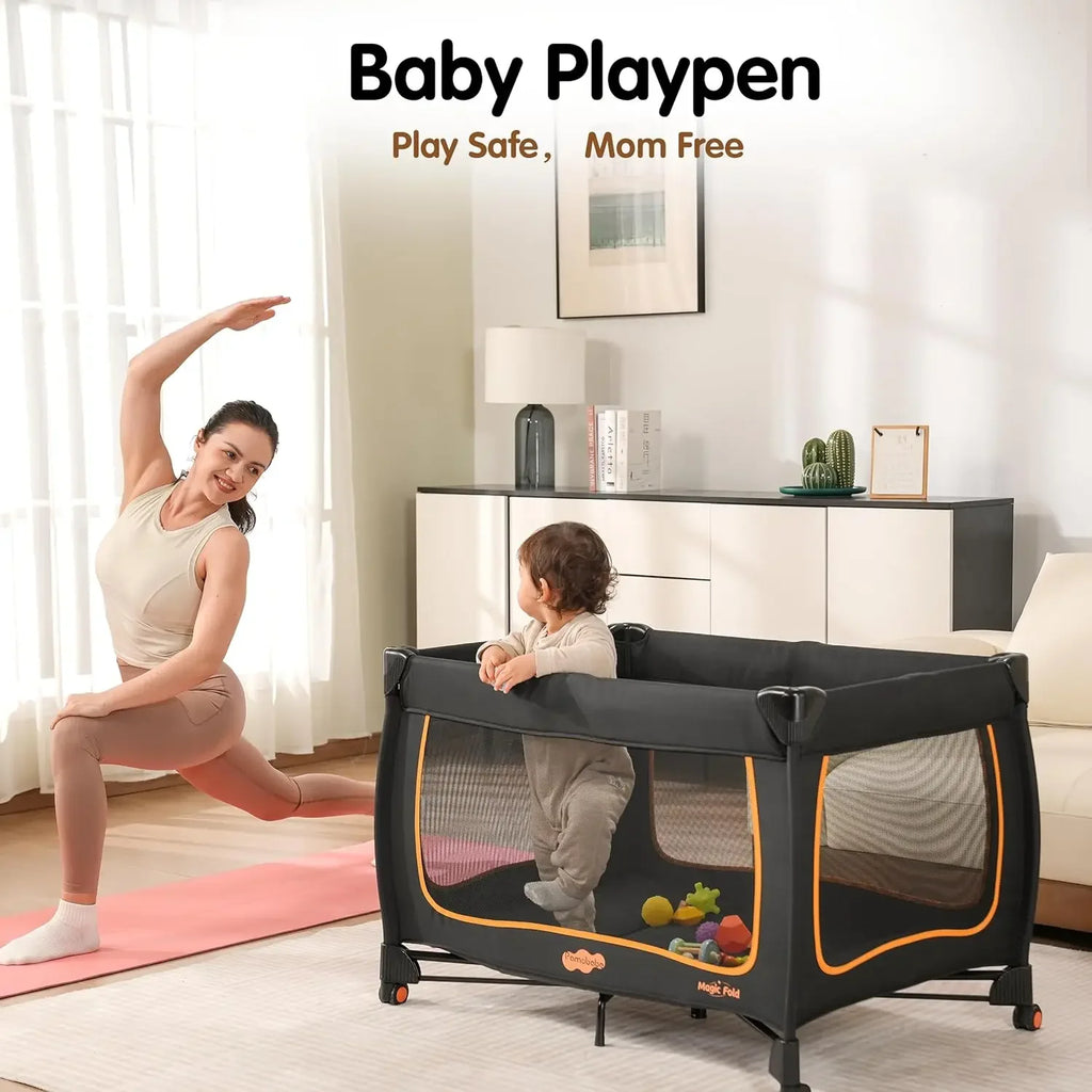6 in 1 Baby Pack and Play with Bassinet