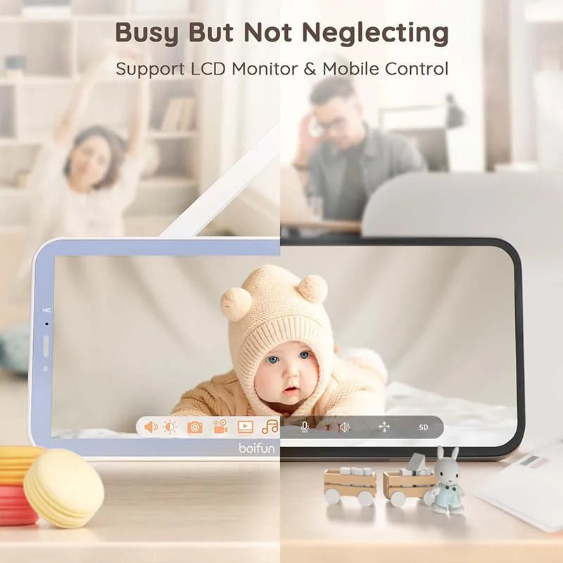 2K 5'' Screen Control Wifi  Baby Monitor Camera