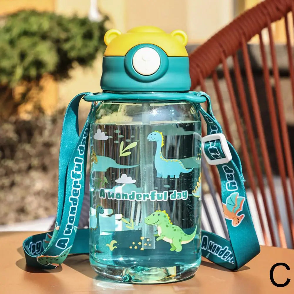 Water Bottle with Straw Free BPA Leakproof
