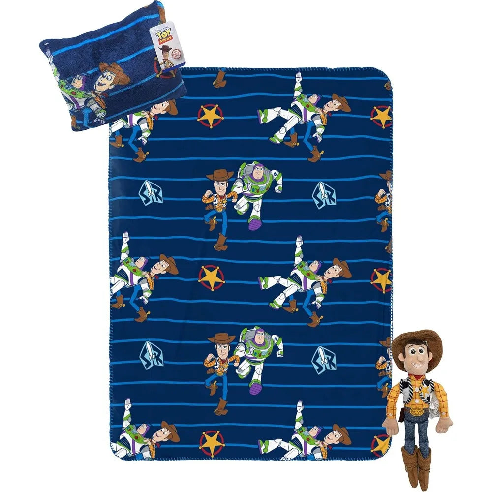 3 Piece Travel Blanket and Pillow Set