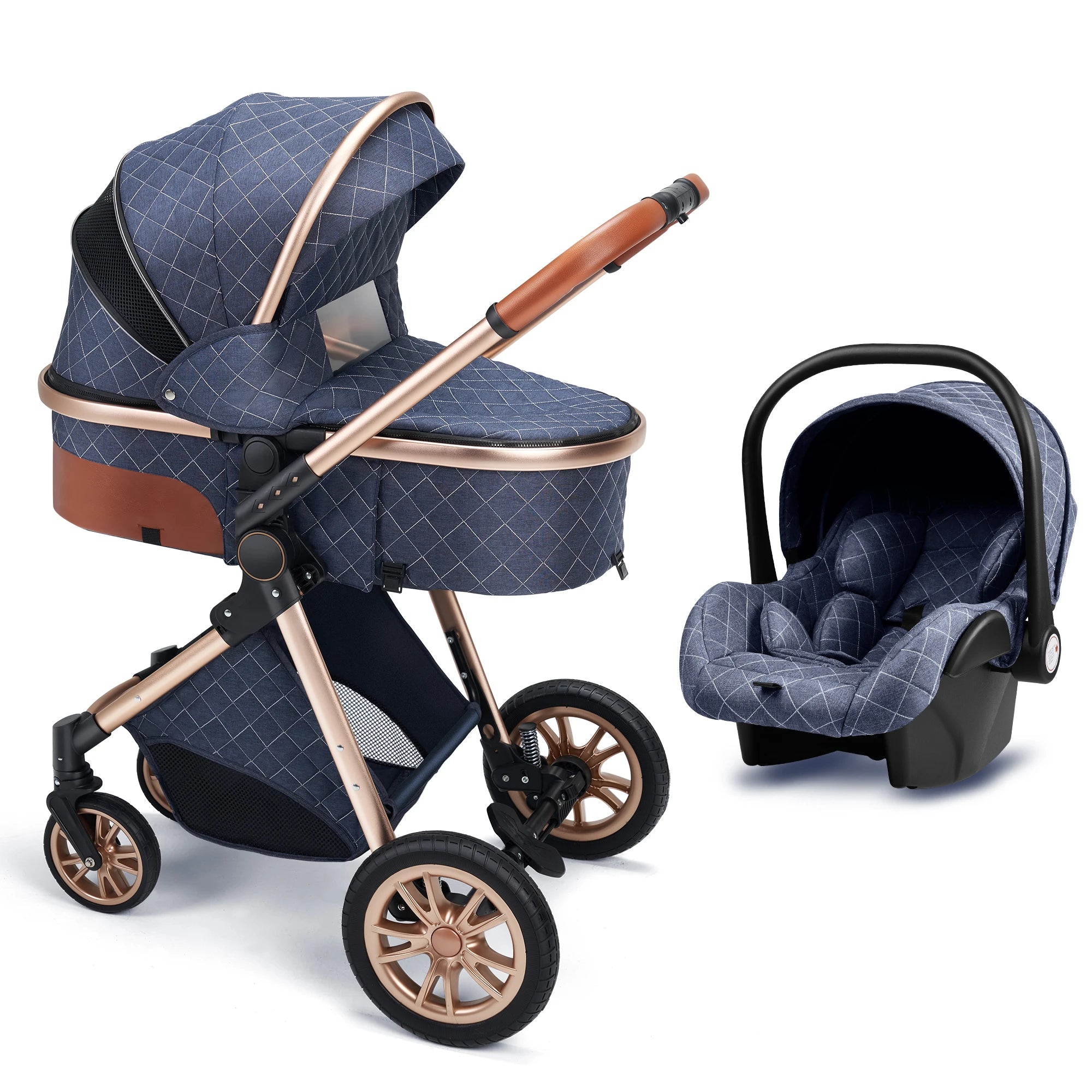 3 In 1 Luxury Baby Stroller & Car Seat