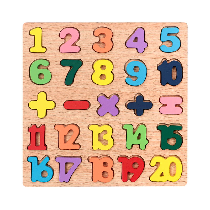 Preschool Learning Wooden Puzzle