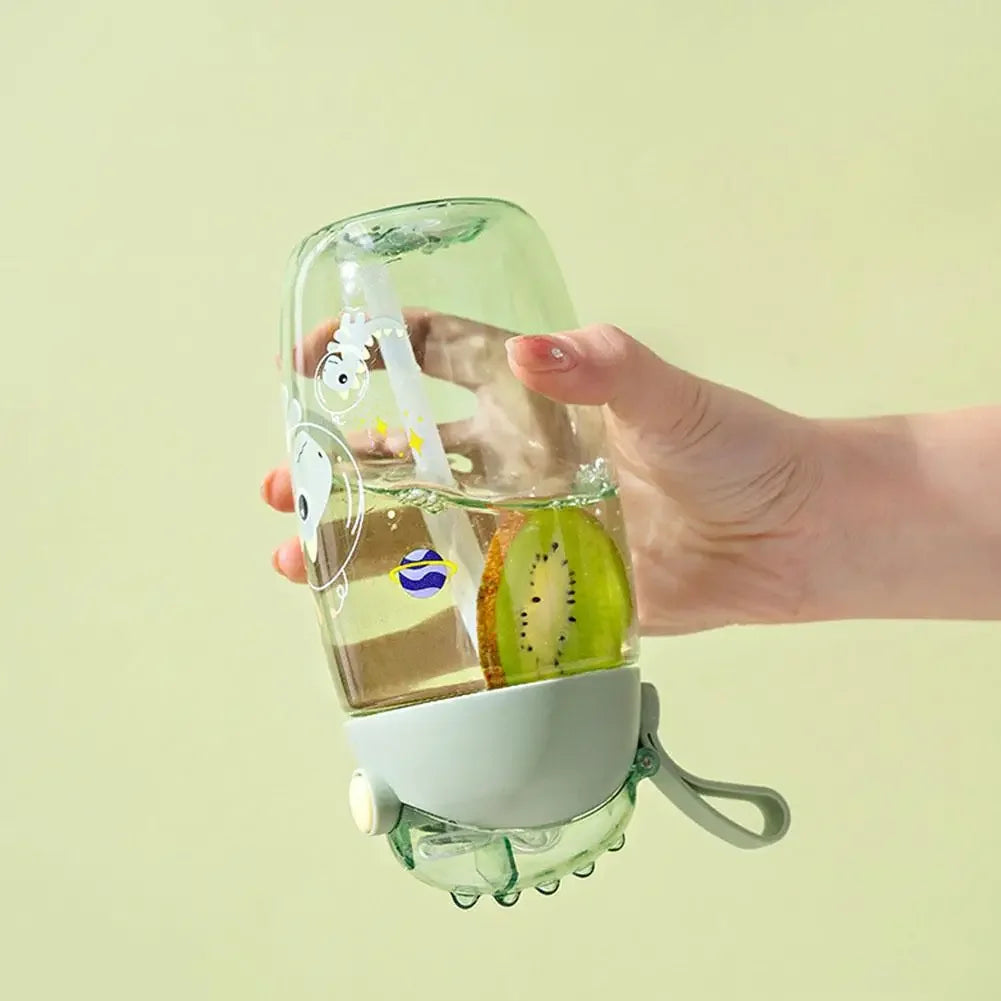 Children's Water Bottle With Straw And Lid