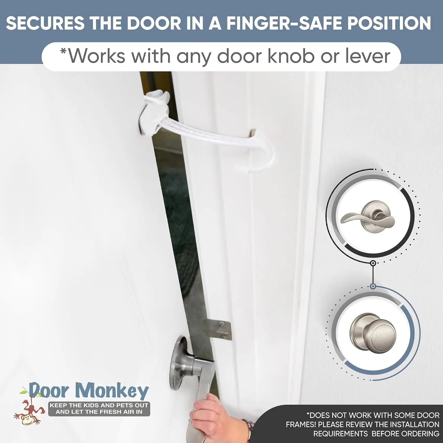 Child Proof Door Lock & Pinch Guard