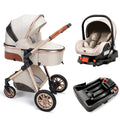 Luxury 3-in-1  Baby Stroller - Carseat
