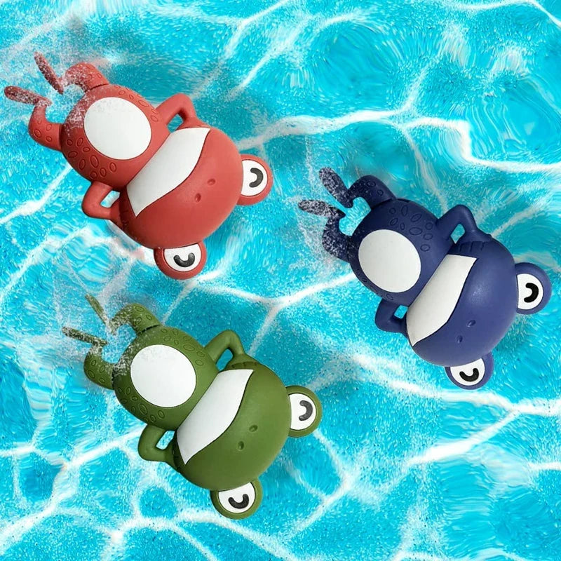 Clockwork Swim Frog Bath Toy | Toddler Bath Time Fun