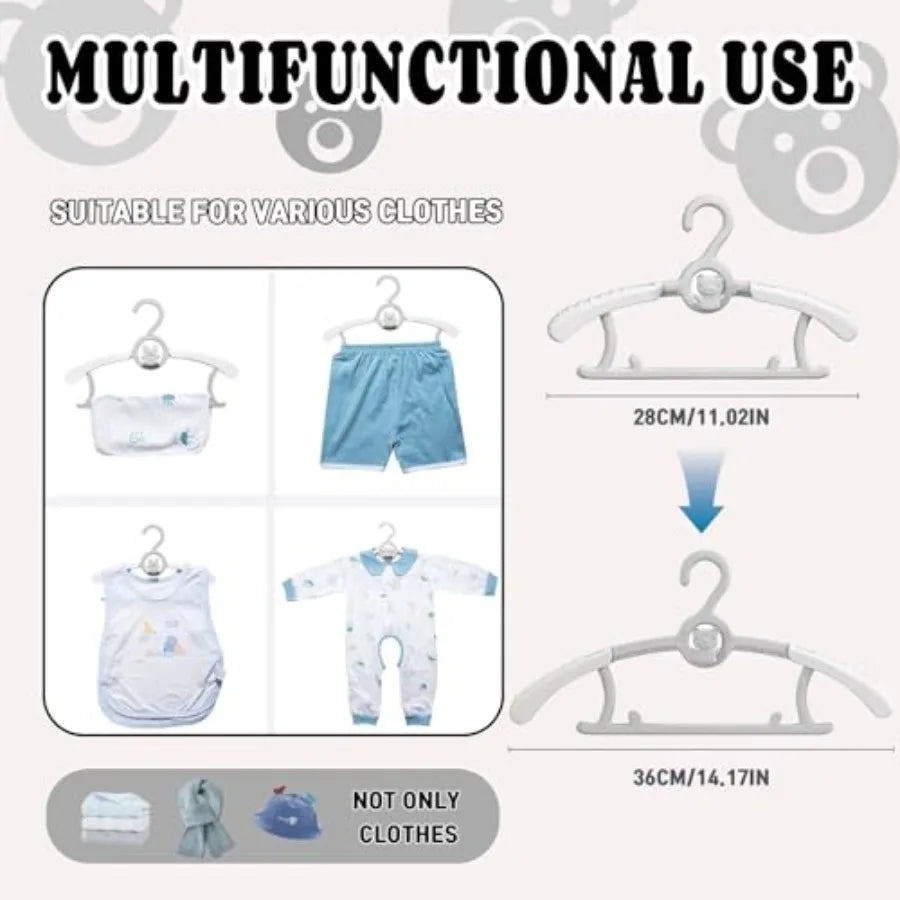 50pcs Adjustable Hangers for Kids