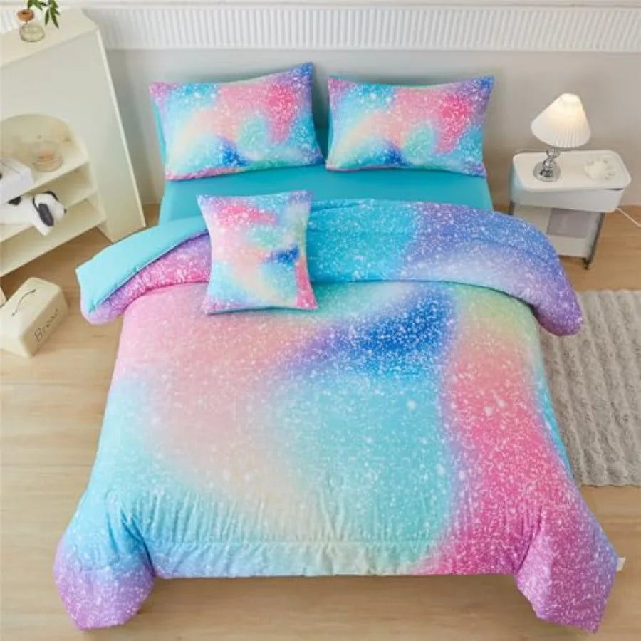 6 Pcs Colorful Comforter Set
