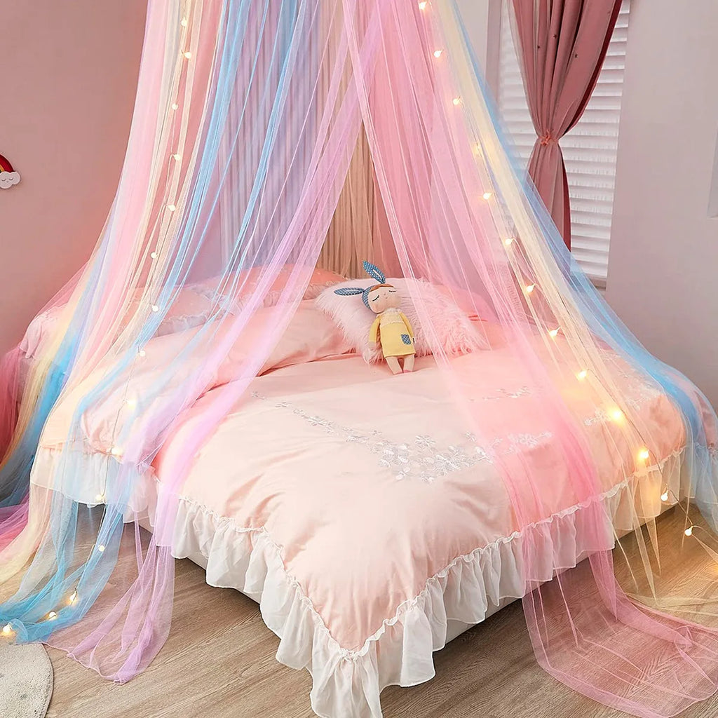 Rainbow Princess Tent Room Decor