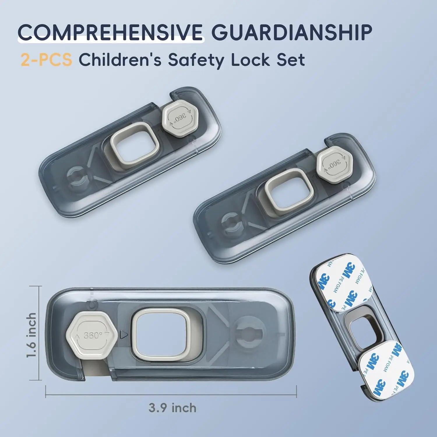 2-Pack Child Proof Fridge Locks
