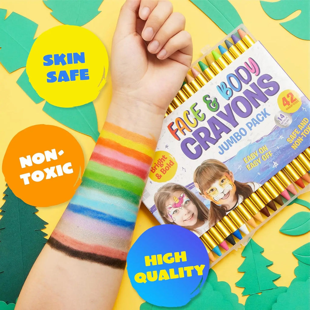 42PCS Face and Body Paint Crayons