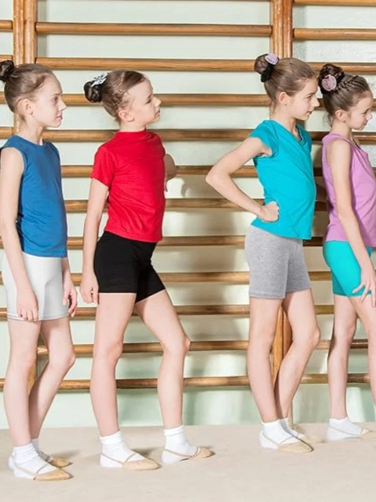 8pcs Candy Color  Shorts Ages 2-13