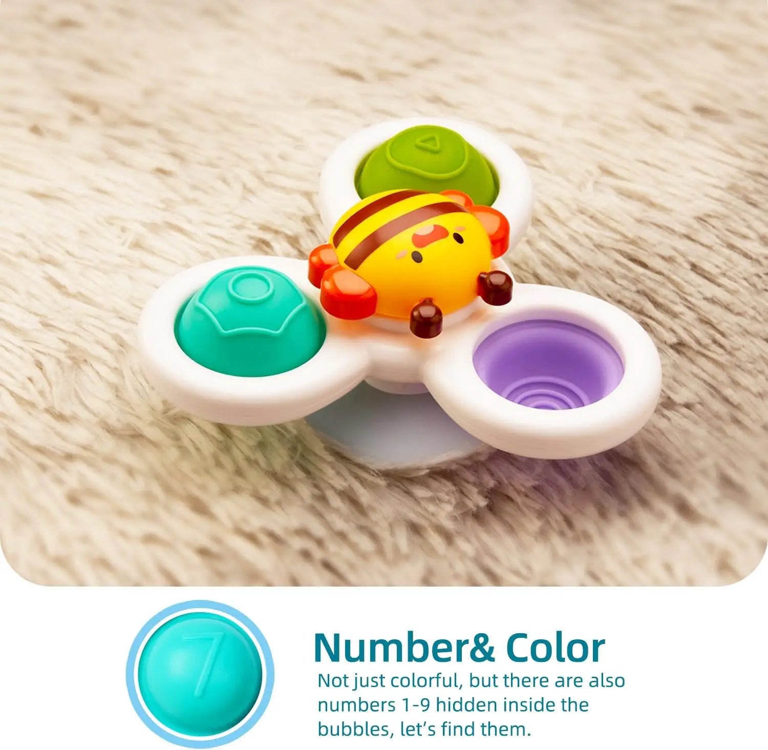 Rotating Fidget Sensory Bath Toy