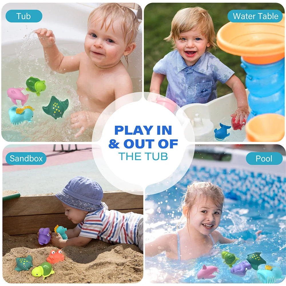 8PCS Ocean Sea Animal Bath Toys