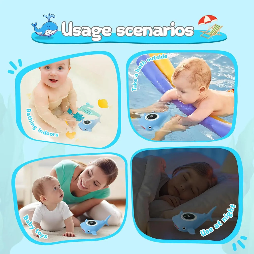 Floating Whale Thermometer Bath Safety
