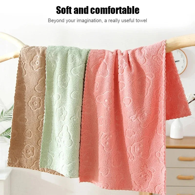 5-piece Fleece Face Towels
